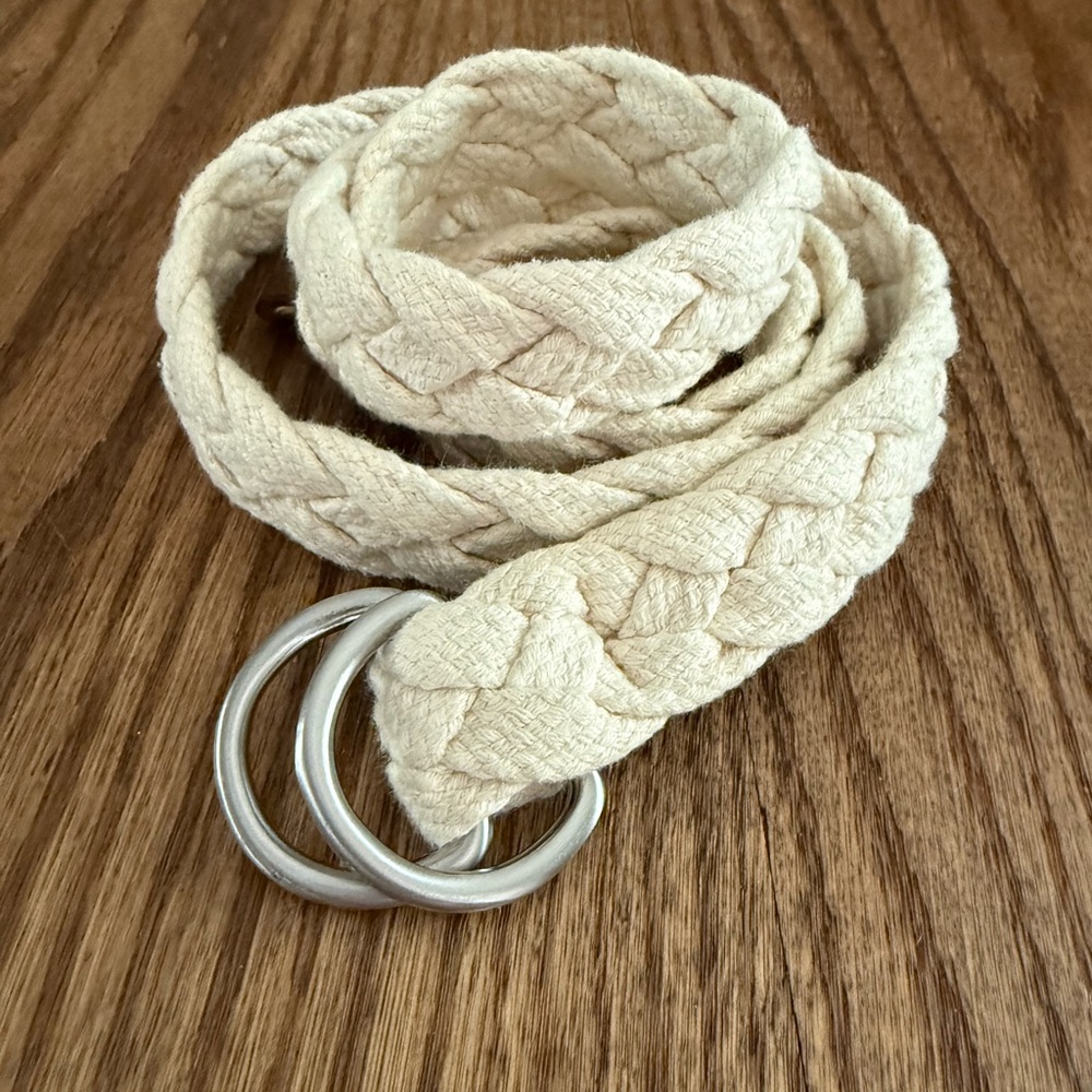 Jcrew woven rope belt size s/m